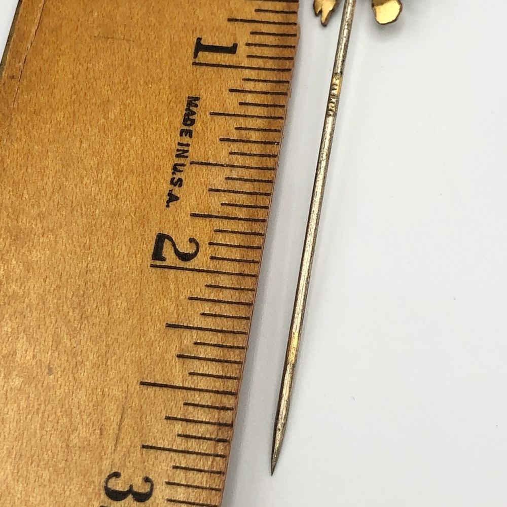 Antique Art Deco Horse Equestrian Lapel Stick Pin - Picture 7 of 7